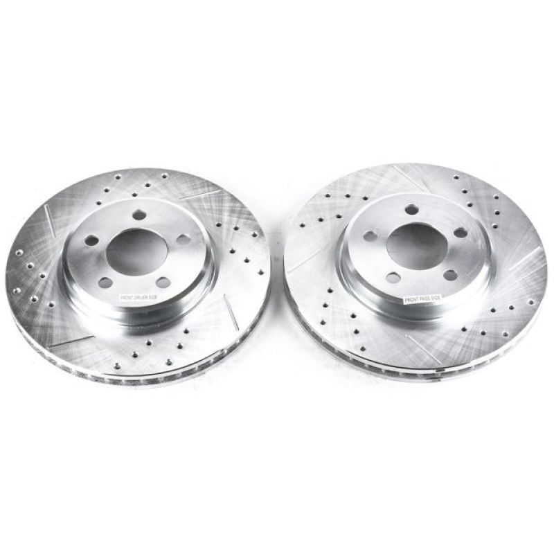 Power Stop 05-19 Chrysler 300 Front Evolution Drilled & Slotted Rotors - Pair Main image