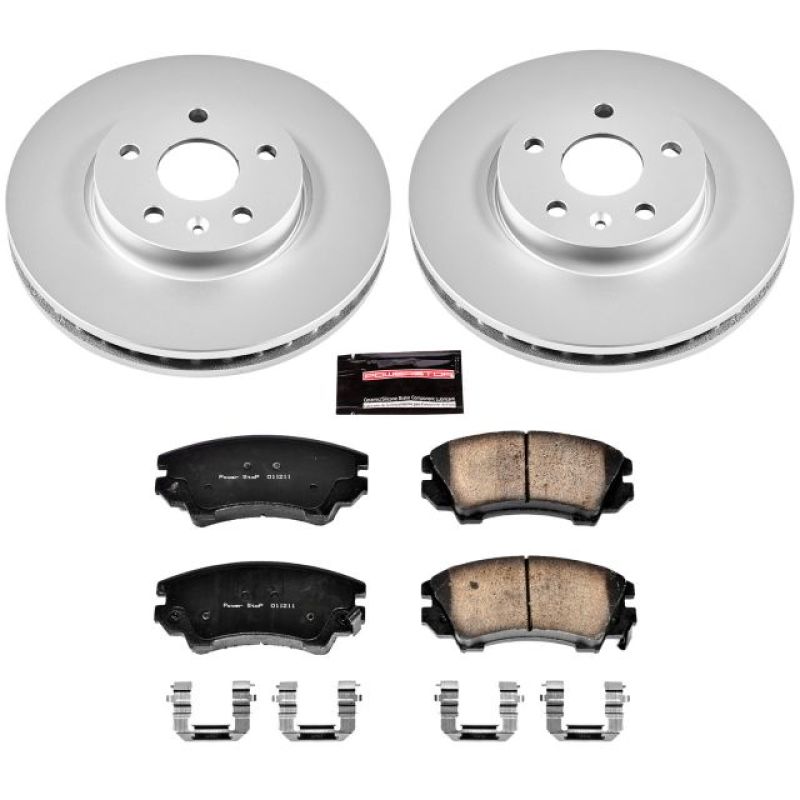 Power Stop 2017 Buick Regal Front Z17 Evolution Geomet Coated Brake Kit Main image