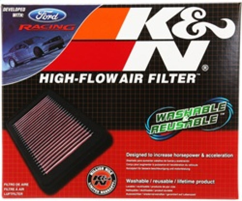 K&N 10 Ford Mustang GT 4.6L-V8 Drop In Air Filter (view 15)