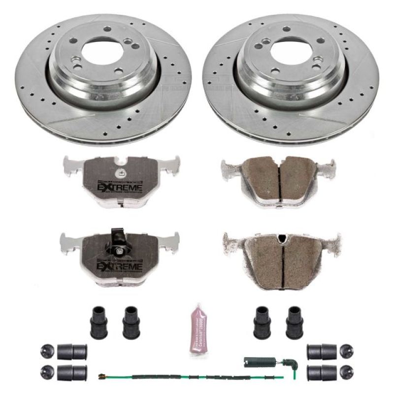 Power Stop 01-06 BMW M3 Rear Z26 Street Warrior Brake Kit Main image