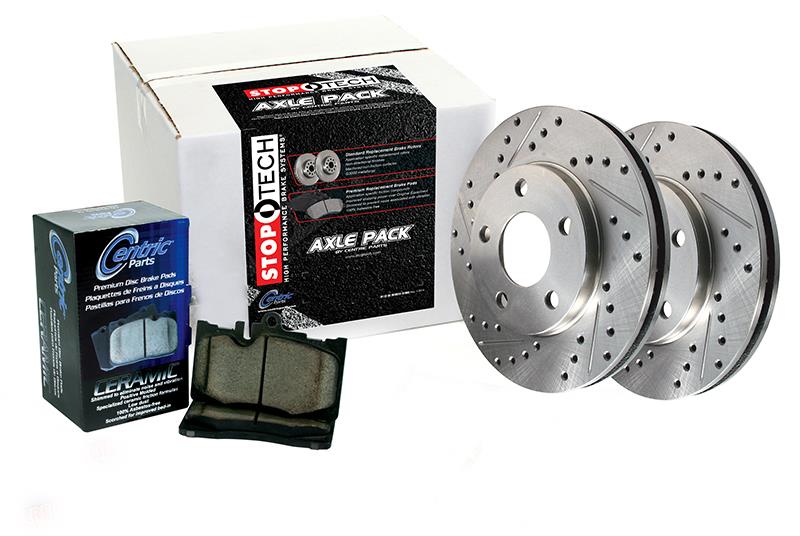 Select Sport Axle Pack, Drilled & Slotted, Rear Main image