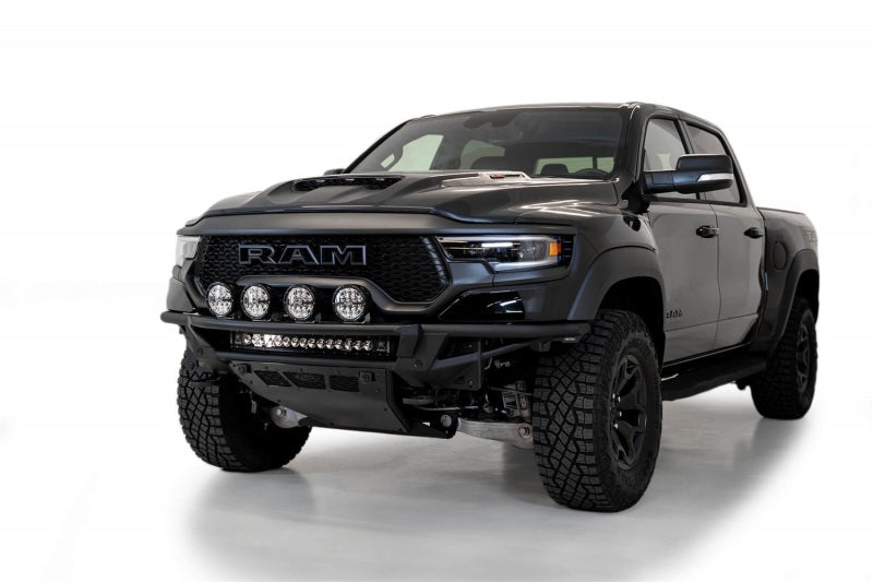 Addictive Desert Designs 2021 Dodge RAM 1500 TRX PRO Bolt-On Front Bumper w/ Sensors (view 4)