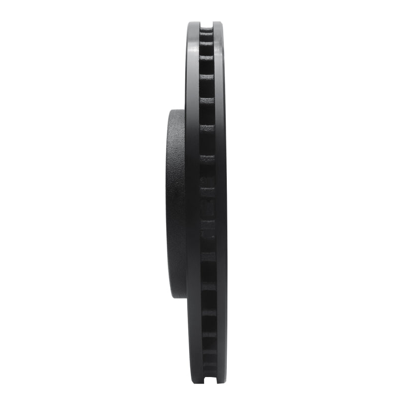 R1 06-10 Jeep Grand Cherokee Front Right Drilled & Slotted Black Brake Rotor Secondary image