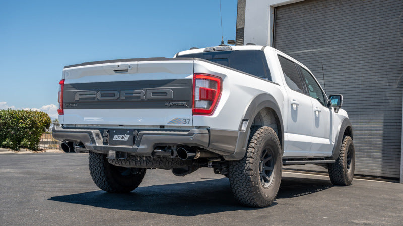 Borla 21-23 Ford Raptor 3in Tail Pipe Kit 4.5in Tip - Black Chrome (view 3)