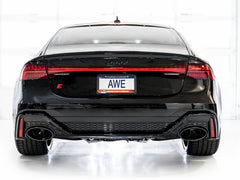 AWE Tuning 21-23 Audi C8 RS6/RS7 SwitchPath Cat-Back Exhaust - Diamond Black Tips