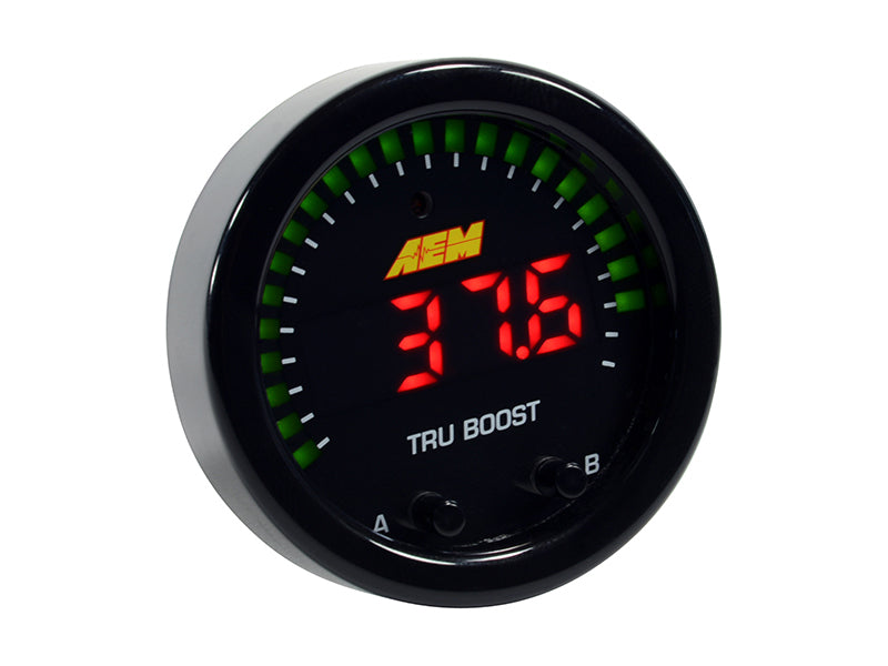 AEM X-Series Tru-Boost Controller Gauge w/ Boost Control Solenoid 80PSIg Internal MAP Sensor (view 2)