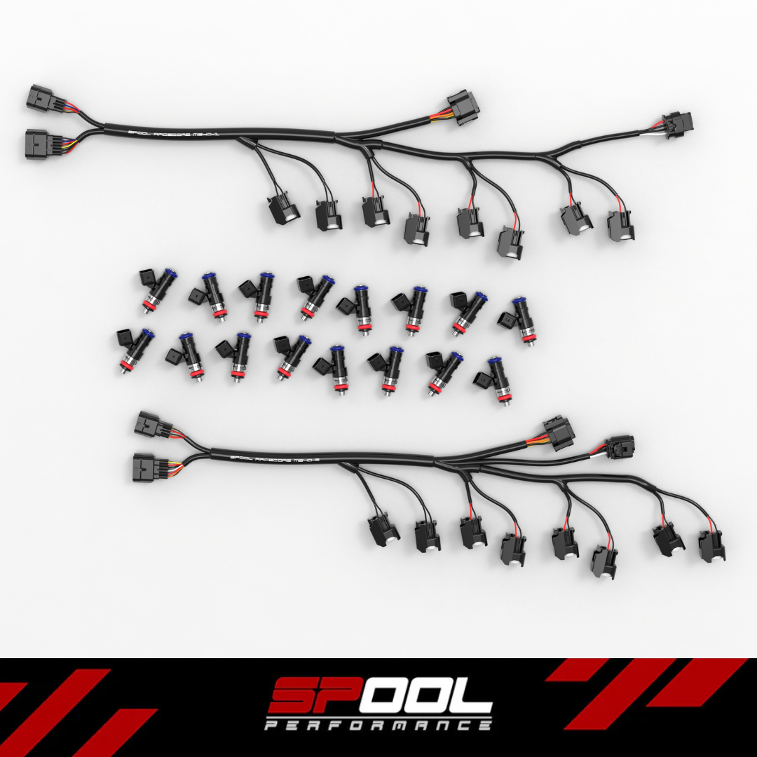 Spool Performance McLaren M840T RaceCore Injector Harness & ID1050-XDS Injector Package Main image