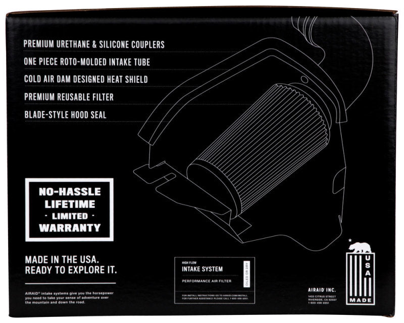 Airaid 11-13 Dodge Charger/Challenger 3.6/5.7/6.4L CAD Intake System w/o Tube (Dry / Black Media) (view 7)