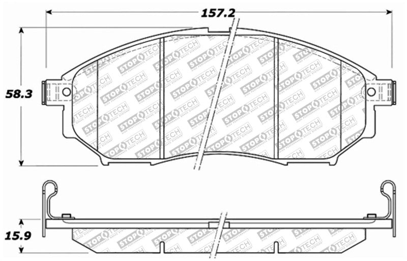 StopTech Street Select Brake Pads - Rear Main image