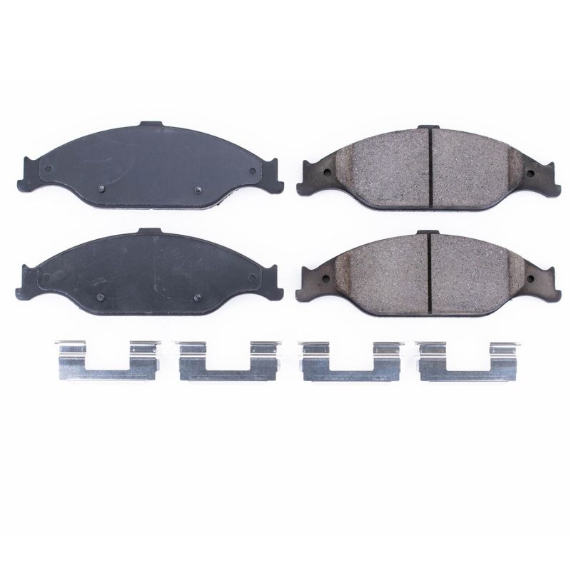 Power Stop 99-04 Ford Mustang Front Z17 Evolution Ceramic Brake Pads w/Hardware Main image