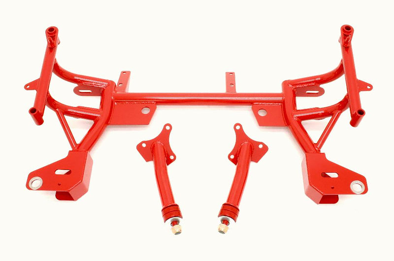BMR 93-02 F-Body K-Member w/ Turbo SBC/BBC Motor Mounts and Pinto Mounts - Red Main image