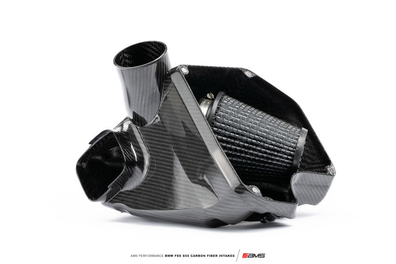 AMS Performance 15-18 BMW M3 / 15-20 BMW M4 w/ S55 3.0L Turbo Engine Carbon Fiber Intake (view 3)