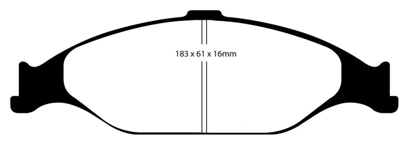EBC 99-04 Ford Mustang 3.8 Bluestuff Front Brake Pads Main image