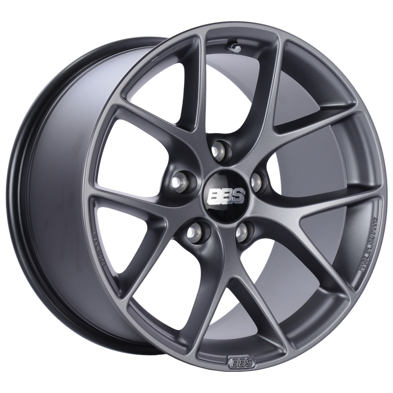 BBS SR 18x10 5x130 ET41 CB71.6 Satin Grey Wheel (view 2)