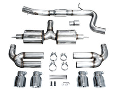 AWE Tuning 22-24 Audi 8Y S3 Touring Edition Exhaust - Chrome Silver Tips