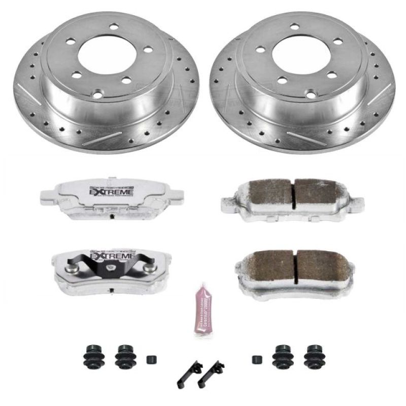 Power Stop 11-14 Chrysler 200 Rear Z26 Street Warrior Brake Kit Main image