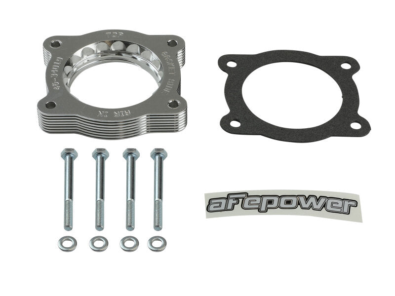 aFe 07-13 Chevrolet Silverado 1500/GMC Sierra 1500 Silver Bullet Throttle Body Spacer - Silver Secondary image
