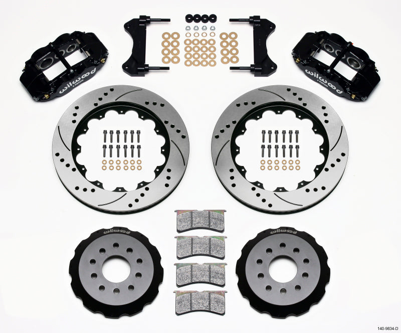 Wilwood Narrow Superlite 6R Front Hat Kit 14.00in Drilled 98-02 Camaro/Firebird Main image