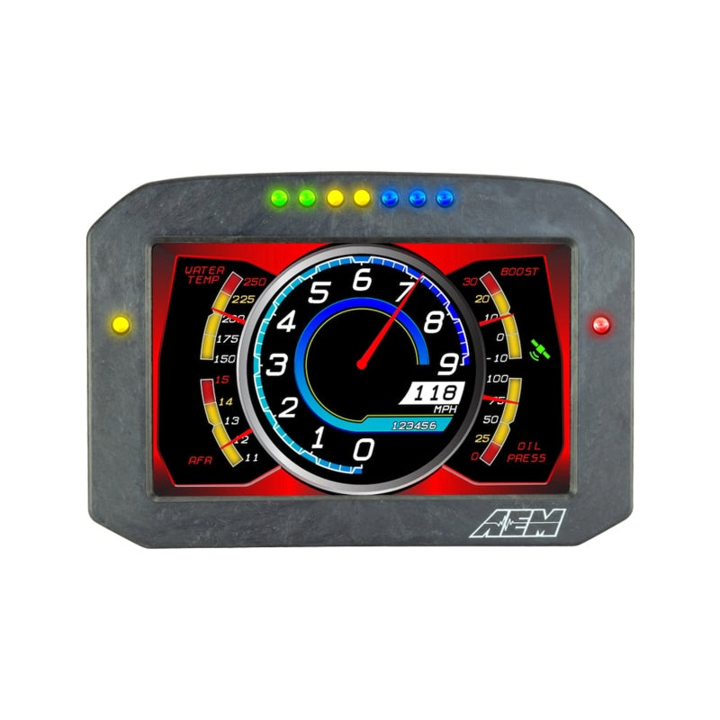 AEM CD-7L Carbon Logging Flush Digital Dash Display (view 2)