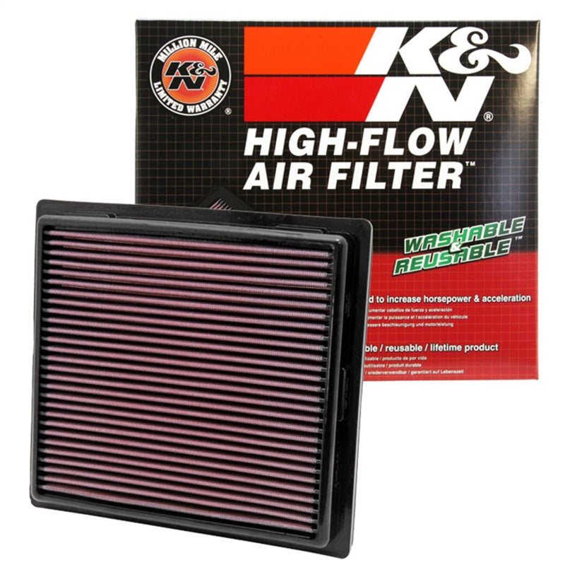 K&N 11 Jeep Grand Cherokee / 11 Dodge Durango Replacement Panel Air Filter (view 8)