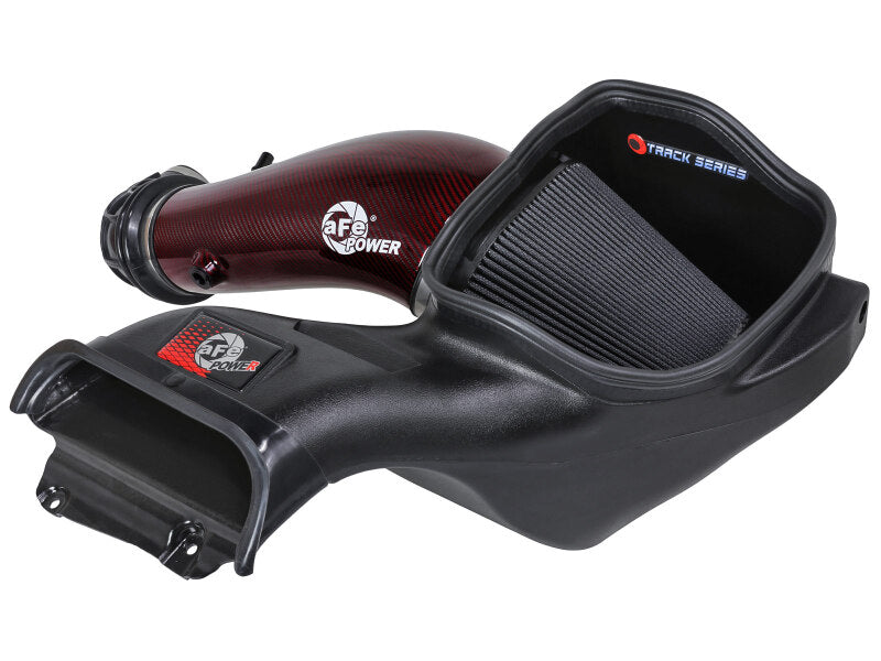 aFe 23-24 Ford F150 Raptor R Supercharged Red Carbon Track Series Air Intake w/ P5R Filter (MOQ 24) Main image