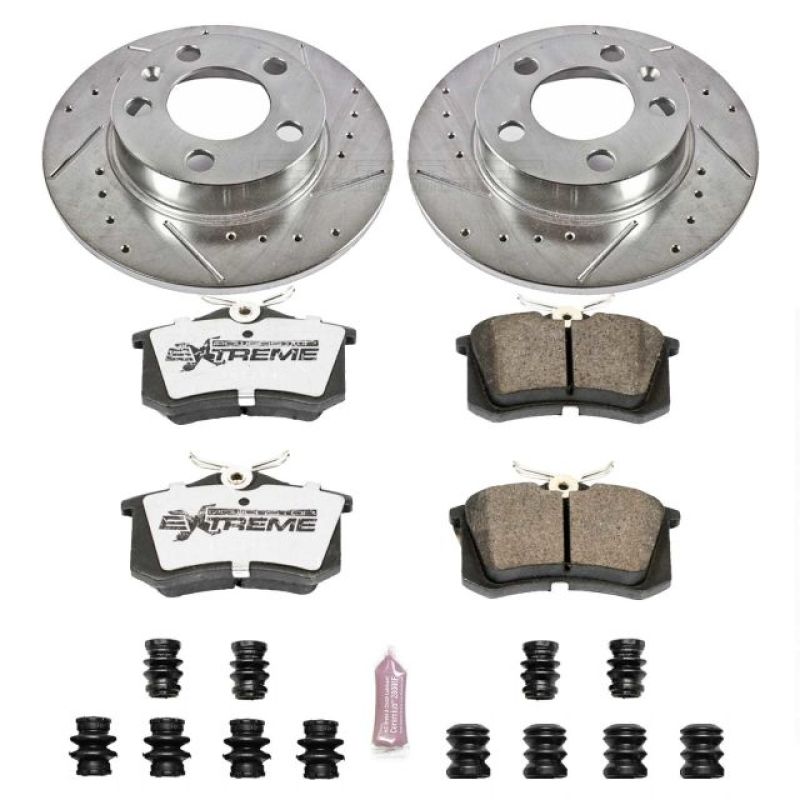 Power Stop 99-06 Audi TT Rear Z26 Street Warrior Brake Kit Main image