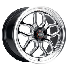 Weld Racing 17x5 Laguna Drag 5x114.3 ET -21 BS2.15 Gloss BLK MIL DIA 78.1