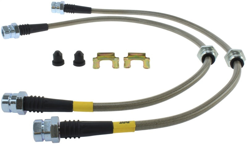 StopTech 08-12 VW Golf R32/Golf R Front Stainless Steel Brake Line Kit Main image