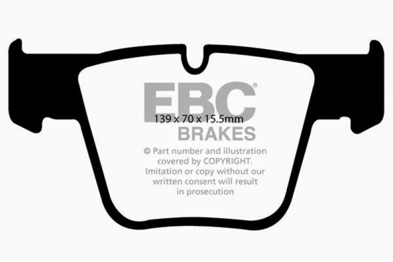 EBC 07-11 Mercedes-Benz CL63 AMG 6.2 Yellowstuff Front Brake Pads Main image