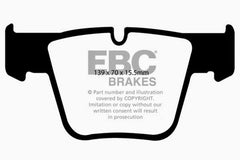 EBC 07-11 Mercedes-Benz CL63 AMG 6.2 Yellowstuff Front Brake Pads