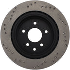 StopTech 08-09 Infiniti EX35 / 05-08 G35 / 09 G37 / 06-09 M35/M45 Drilled Right Rear Rotor (view 9)