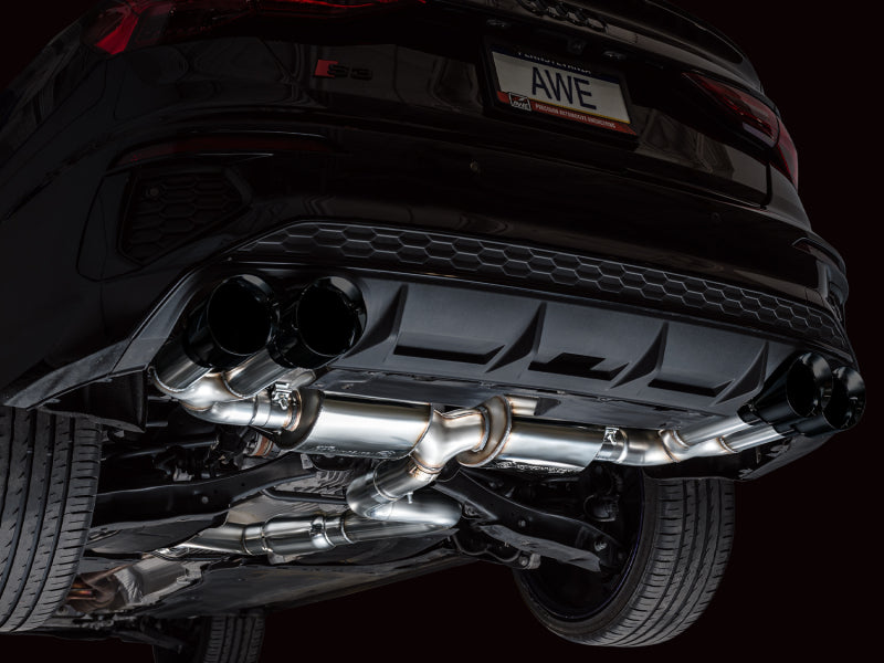 AWE Tuning 22-24 Audi 8Y S3 Touring Edition Exhaust - Diamond Black Tips (view 2)