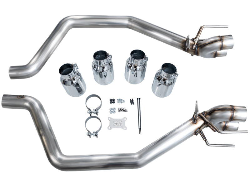 AWE Tuning C6 Chevrolet Corvette Z06/ZR1 Track Edition Axle-Back Exhaust w/ Chrome Silver Tips (view 7)