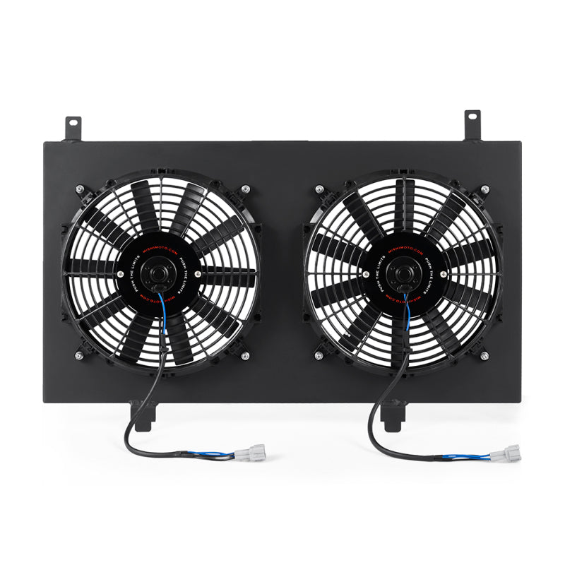 Mishimoto 03-06 Nissan 350Z Aluminum Fan Shroud Black Main image