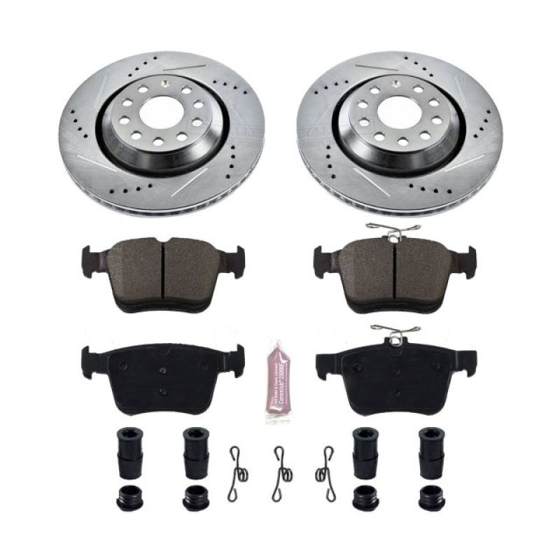 Power Stop 17-18 Audi RS3 Rear Z23 Evolution Sport Brake Kit Main image