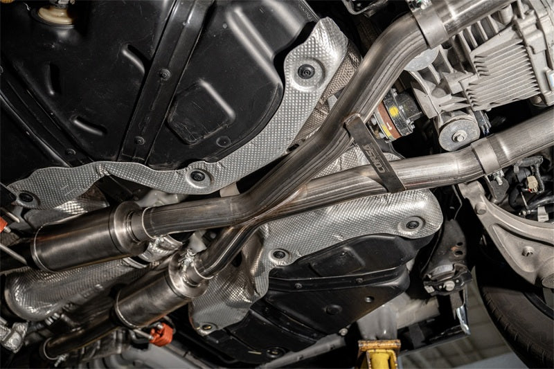 Corsa 18-22 Dodge Durango SRT 392 Cat-Back 2.75in Dual Rear Exit Sport 4.5in Black PVD Tips (view 3)