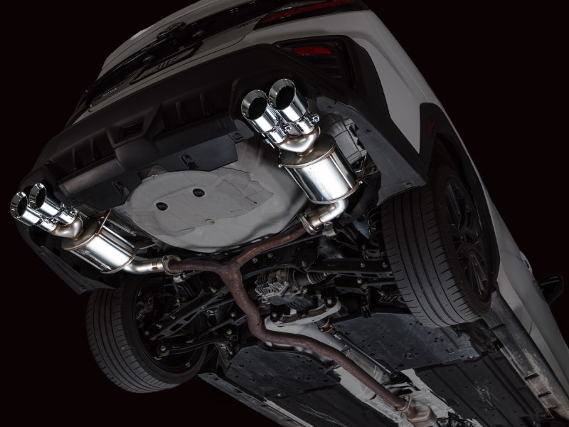 AWE Tuning 22-25 Subaru VB WRX Touring Edition Axle-Back Exhaust - Chrome Silver Tips (view 4)