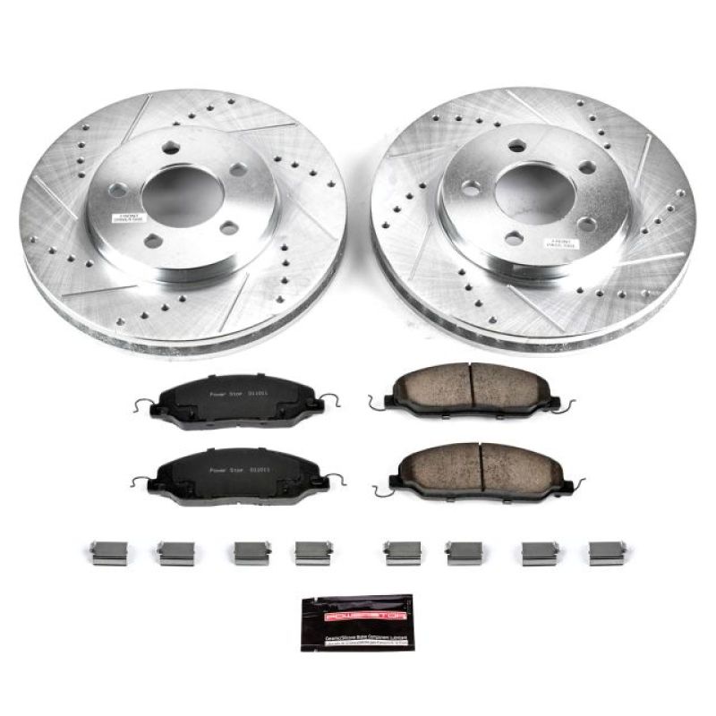 Power Stop 05-10 Ford Mustang Front Z23 Evolution Sport Brake Kit Main image
