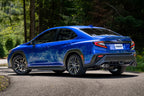 MBRP 2022+ Subaru WRX 3in Cat-Back Dual Split Rear Quad Carbon Fiber Tips Race Profile Exhaust (view 4)