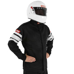 RaceQuip Black SFI-5 Jacket - Medium