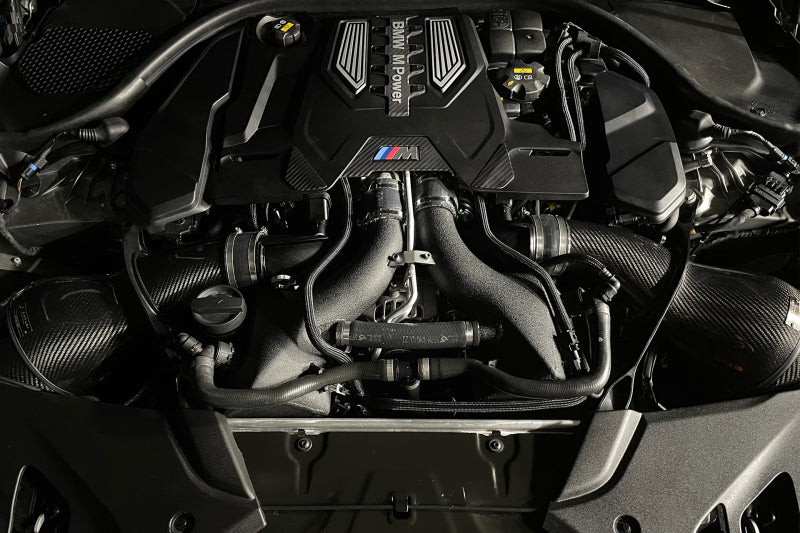 CSF 16-21 BMW M5 (F90) / 17-21 BMW M8 (F91/F92/F93) Twin Charge-Air-Cooler Set - Crinkle Black (view 4)