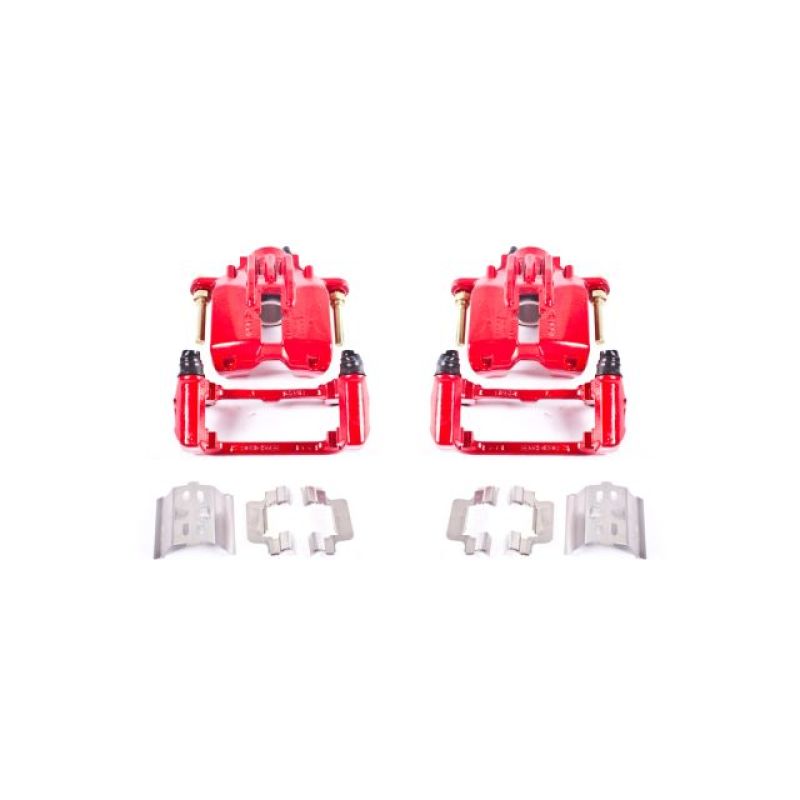 Power Stop 04-05 Cadillac XLR Rear Red Calipers w/Brackets - Pair Main image