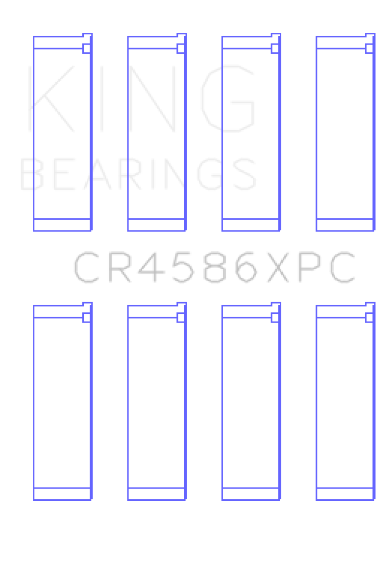 King Engine Bearings Mitsubishi 4B11T (Size .026) Coated Performance Rod Bearing Set Main image