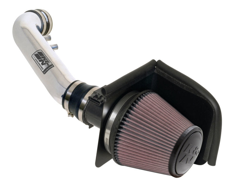 K&N 01-04 Ford Mustang GT 4.6L Polished Typhoon Short Ram Intake Main image