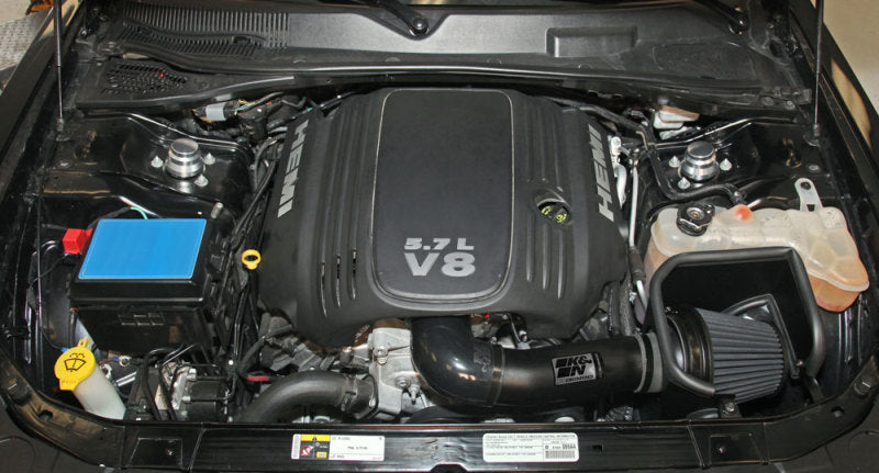 K&N Dodge/Chrysler 5.7/6.1L V8 Black Performance Intake Kit (view 3)