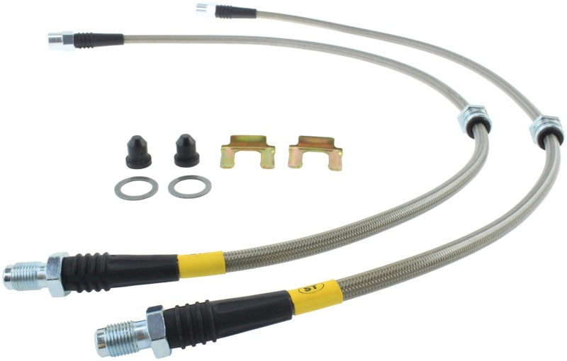 StopTech 07-12 BMW X5 / 09-12 X6 SS Front Brake Lines Main image