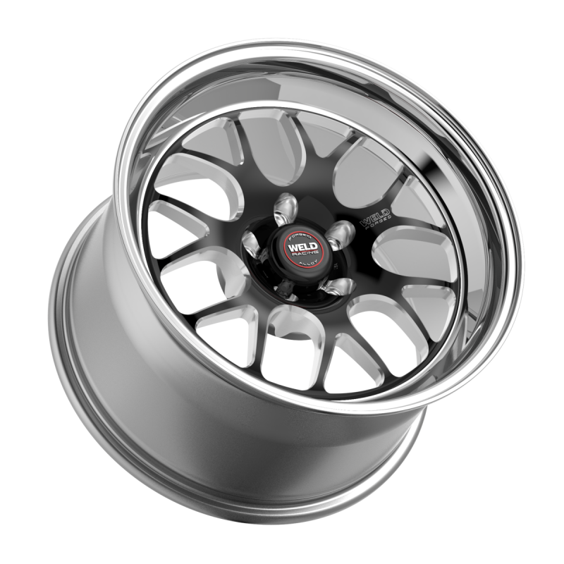 Weld S77 18x9.5 / 5x120.65 / 5.6 BS / 3.18 HB - Black Center - Polished Shell - Non-BL Wheel Secondary image