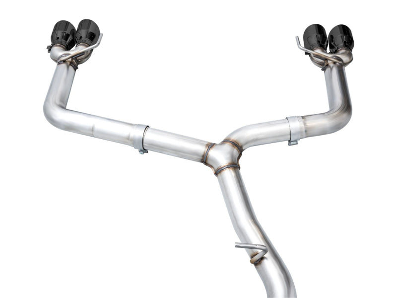 AWE Tuning 2022+ VB Subaru WRX Track Edition Exhaust - Diamond Black Tips (view 10)