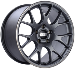 BBS CH-R 19x11 5x130 ET56 CB71.6 Satin Titanium Polished Rim Protector Wheel