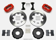 Wilwood Forged Dynalite Front Hat Kit 12.19in Drilled Red 2002 Mitsubishi Lancer